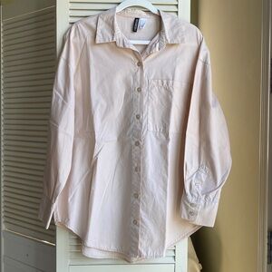 H&M Light Brown Collared Shirt